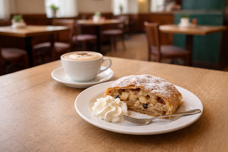 kablu_mehlspeise Mehlspeise mit Cappuccino